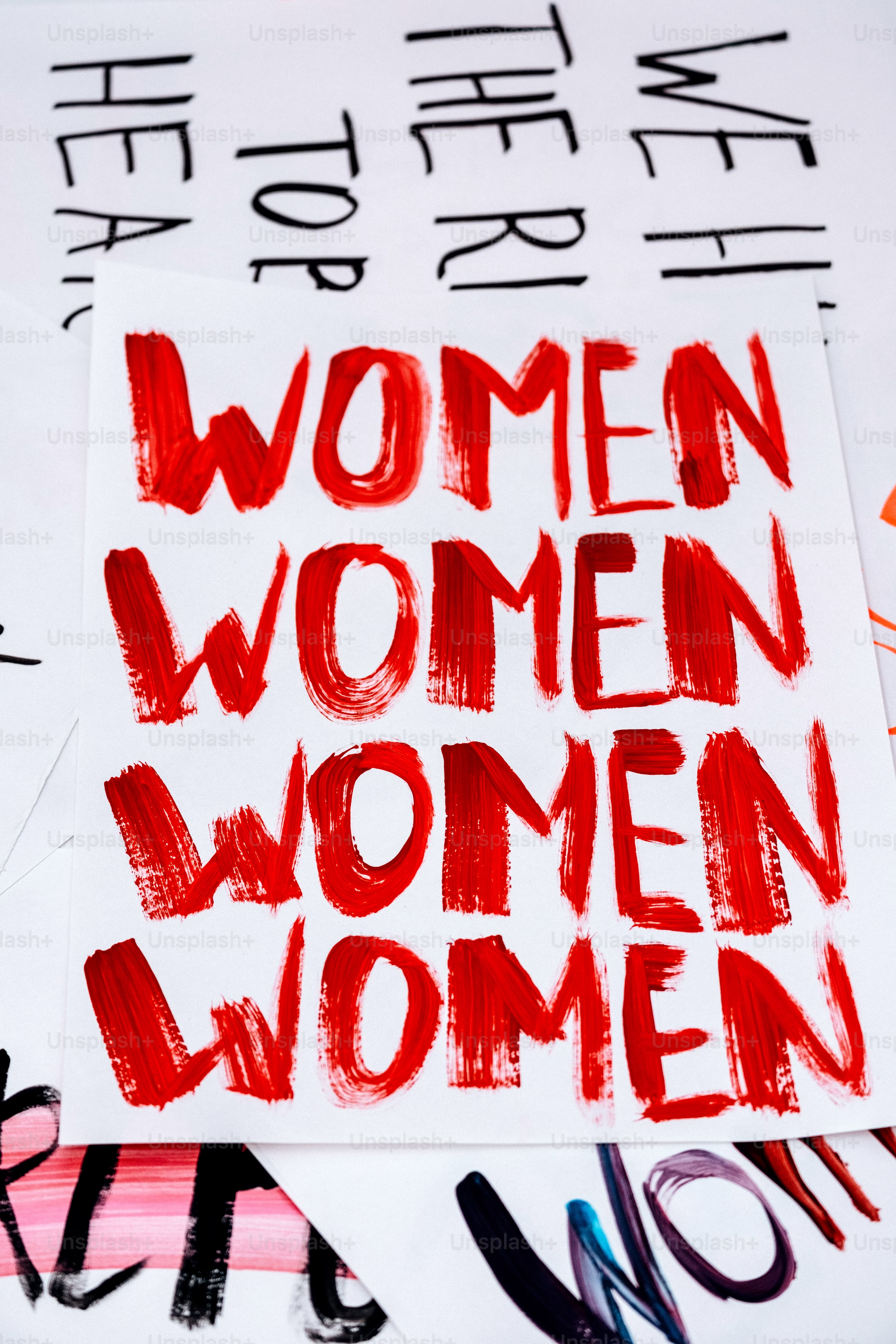 A sign reading Women Women Women Women