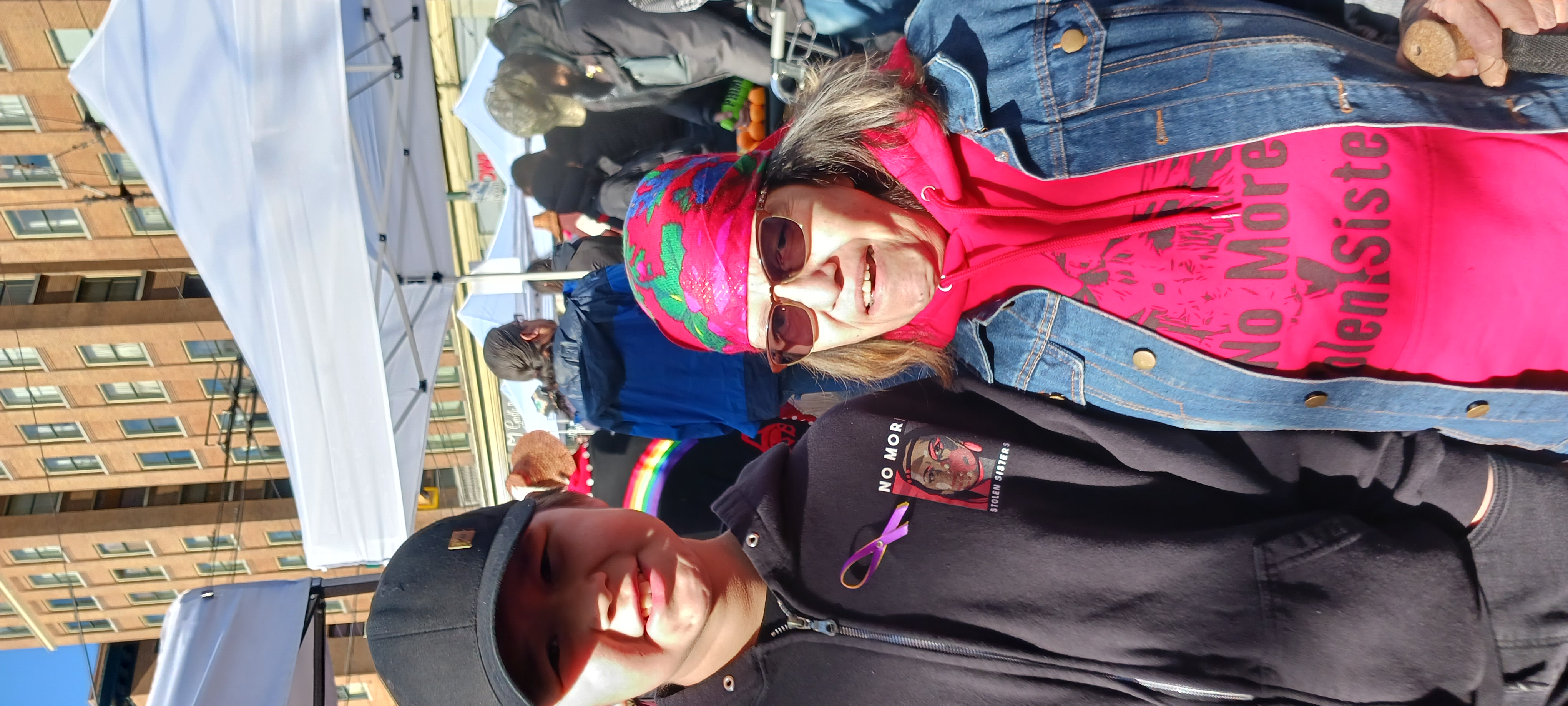 Sisters at a No More Stolen Sisters event